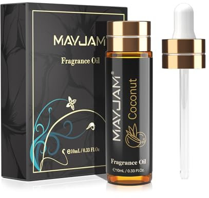 MAYJAM Kokosnuss Duftöl 10ML, Premium Kokosnussölfür ätherische Öle Diffusor, Aromatherapie, Haus, Ölbrenner