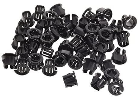 JECOMPRIS Wire Tidy 50pcs Split Grommet Snap in Hose Protector Snap in Cable Protector Hose Bushing Grommet Snap in Cable Grommet Cable Mounting Accessories Snap Bushing Electric Wire Guard Coil Pa66