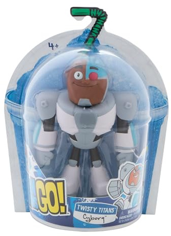 DC Comics Teen Titans Go! Twisty Titans, Cyborg, Action Figure flessibile, Giocattoli per bambini per ragazzi e ragazze dai 4 anni in su