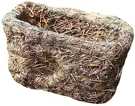 BESPORTBLE 2pcs Hand-woven Dual Safe Sleeping Playing Nest for Pets Natural Material Comfortable Indoor Cat Dog Hideaway Playtime Retreat