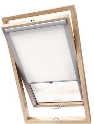 Stylo Tenda Oscurante Per Finestre Da Tetto – Per Finestre FAKRO - 100% Oscuramento - Alluminio Per Finestre FAKRO – Isolamento Termico – Protezione Solare - Bianco FAKRO 78/140