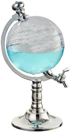 Décanteur de baril de whisky - 1.5L Globe Decanter Wine Aerator Verser Distributeur,Carafe Globe avec Entonnoir et Bouchon - Accessoire de Fête Bar Club pour Whisky, Vin, Boissons, Bière