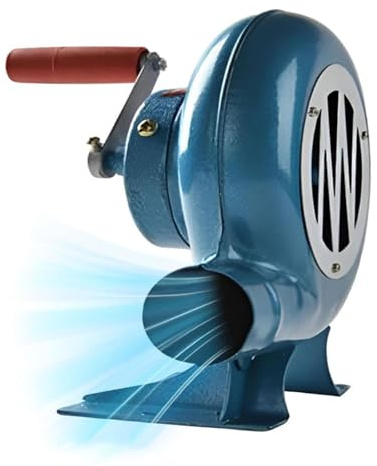 JOUFNING Briquets À Charbon Forge BBQ - Ventilateur Manuel De Ventilateur De Pop-Corn Iron Gear, Souffleur De Barbecue Manuel(350W)