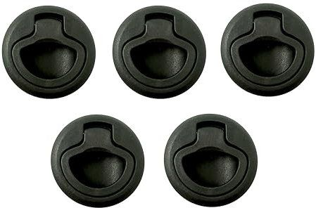 5 mini cerraduras para muebles, como push lock, para caravana, armario, camper, 1-15 mm de grosor de pared, incluye material de montaje