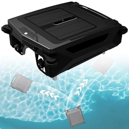 levigationlu Robot Piscine sans Fil avec Nettoyage Automatique, Nettoyeur Piscine Automatique à 2 Modes, Double Charge Solaire Et Rechargeable, pour Piscine Hors Sol Plate Jusqu'à 80㎡