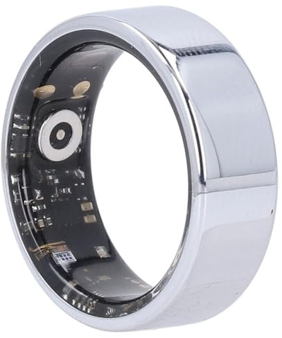 ASHATA Health Monitoring Ring Smart Ring, Health Fitness Tracker, IPX8 Lätt Ring med Laddningsfodral för Föräldrar och Nära och Kära (12#)