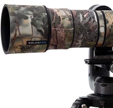 ROLANPRO Copriobiettivo mimetico per Sony FE 100-400 mm f4.5-5.6 GM OSS Coat Lens Sleeve Protective Sleeve Case - #34 Impermeabile