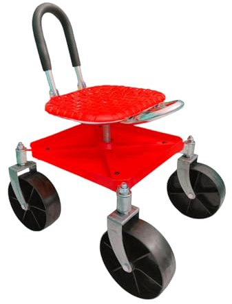 Gartenhocker – 360 Grad drehbarer Rollstuhl mit Rollen, höhenverstellbar, für Kindergärten und Kindergärten