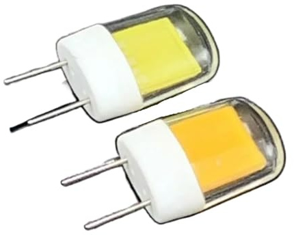 JrEam 5W Mini LED Bulb COB BA15D BA15S E11 E12 E14 G4 G8 G9 Replace 45W Halogen Lamps Chandelier 110/220V(Warm White,G8_110V)