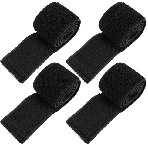 OSOLADY 4 Stück Selbstklebende Spanngurte aus Polyester und Gummiband Elastische Befestigungsgürtel für Outdoor und Spiel Robuste und Flexible Fixierbänder