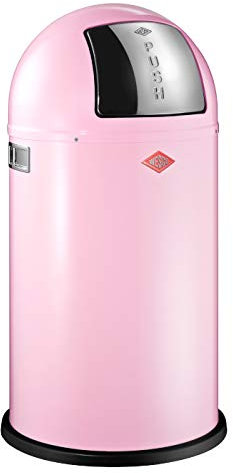Wesco 175 831 Pushboy Abfallsammler 50 Liter Pink, 40 x 76.5 x 40 cm