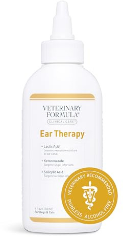 Veterinary Formula Clinical Care Ear Therapy Cleaner for Dogs & Cats, 4 oz