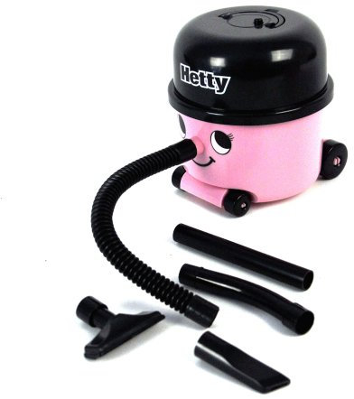 Hetty Hoover Desk Vacuum - Officially Licensed Henry Hoover, Pink Mini Computer and Keyboard Cleaner, Portable Lightweight Desk Tidy, Novelty Stocking Stuffer | Paladone