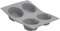 De Buyer - Plaque de 4 Muffins ELASTOMOULE en mousse de silicone - 21 x 17,6 cm, diamètre 7,4 cm -
