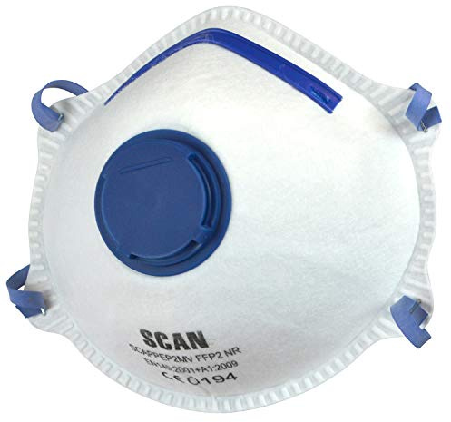 Scan SCAPPEP2MVB FFP2 Einweg Formventilmaske, 10 Stück