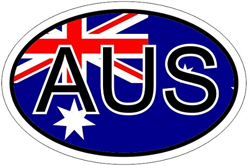 Kiwistar - Autoaufkleber - 15x10 cm - außen klebendKiwistar Autoaufkleber - Australien AUS Auto, Laptop, Fahrrad, LKW, Motorrad Mehrfarbig Autoaufkleber Aufkleber KFZ Flagge Fahne