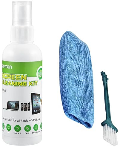 Betron Screen Cleaner for Laptop, Macbook, TV, Monitor, Phone - 100ml Cleaning Spray, Microfibre Cloth