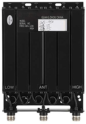 Tosuny Duplexor de 25W UHF de 6 cavidades para repetidor de Radio Tipo SGQ-450, Duplexor Profesional para comunidades, centros comerciales, hoteles, etc. (TX: 456.175 MHz RX: 466.175MHZ)