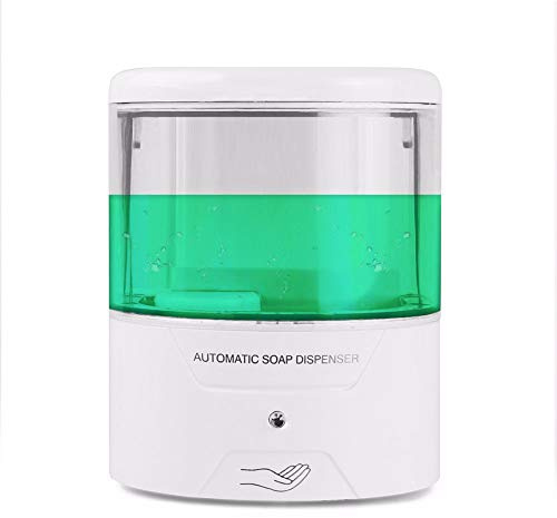 Dispenser automatico di sapone da 600 ml, Dispenser per disinfettante touchless gratuito a mano per bagno, Dispenser di sapone liquido per sensori per cucina