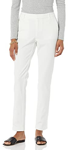 Amazon Essentials Mujer Pantalón Bielástico de Pernera Recta y Largo Completo
