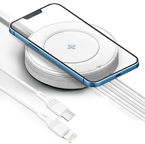 AICase 5-in-1 Stazione di ricarica wireless multi-dispositivo con cavo da 2M Type-c a lightning, stazione di ricarica rapida da 15W per iPhone 14/13/12 Pro Max, AirPods Pro e telefoni Samsung charger