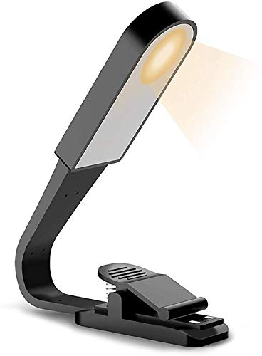 Lampe de lecture rechargeable par USB avec capteur de contact, lampe de lecture flexible à clipser pour lire au lit