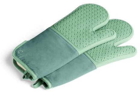 SPRINGLANE Ofenhandschuhe-Set 2-TLG. Mint, Silikon & Baumwolle, hitzebeständig