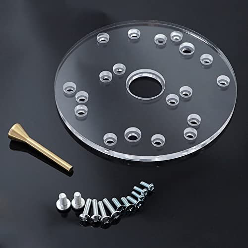 6.5inch Acrylic Universal Router Base Plate Set Compatiable for and Most Router Router Base General Purpose Bakelite Milling Tool