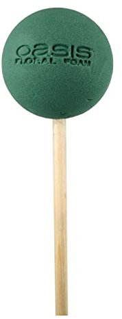 Flowerbox Oasis Steckschaum Bioline DecoStick Sphere Ø15cm Steckmasse Steckschwamm