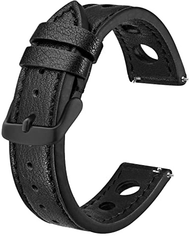 BISONSTRAP Rally Uhrenarmband, Uhrenarmbänder aus Leder für Herren, Bandbreite 18mm 20mm 22mm