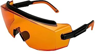 UVtech SLEEP-PRO 100 % blåljusfilter orange glasögon datorglasögon PC gaming bluelight filter UV blått ljusblockerande glasögon anti-kvinnor män, apelsin, Einheitsgröße