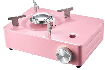 NOWLIN Fornello a Gas a Gas, bruciatore a butano da banco Portatile, Regolazione della Temperatura multilivello, bruciatore in Ottone da Campeggio, Adatto per Cucina, Picnic, Feste (B)