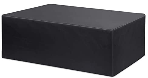 Housse de protection pour jardin 235x125x85cm housse de protection noire pour meubles de jardin 420D coupe-vent robuste, housses de meubles de jardin de patio de coffre pour ensembles de meu