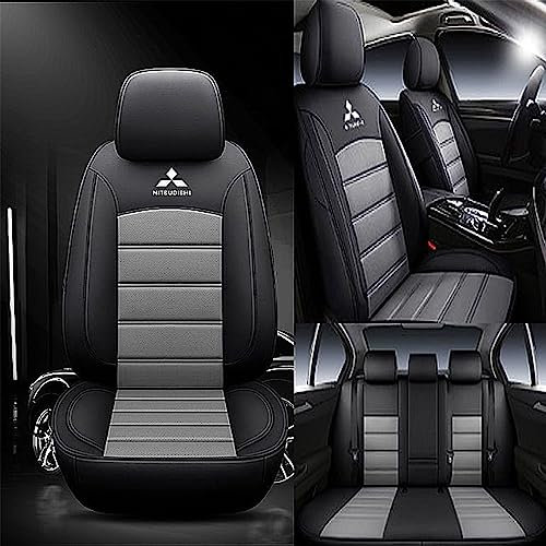 ZUMAHA Autositzüberzug für Mitsubishi Eclipse Cross 2019 2020 Sitzbezügesets Custom Car Seat Cover Set Sitzbezüge Auflagen Zubehör,Blackgray