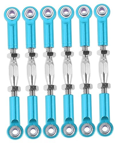 TOYANDONA 6pcs Turnbuckle Rod Linkage Steering Rods for Trucks and Buggies Upgrade Parts