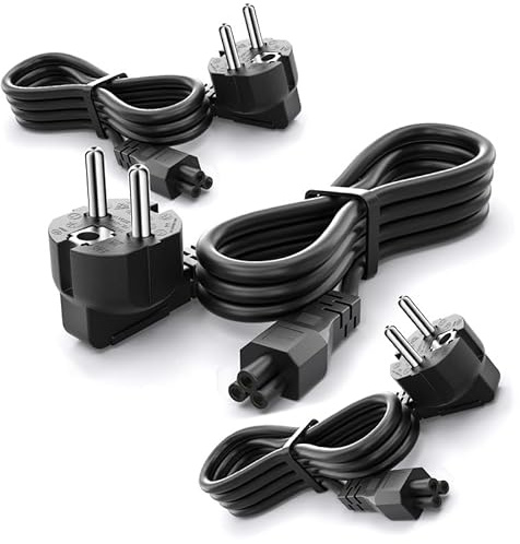 (3 Stück 1.5m) Netzkabel Drucker, CYD Stromkabel 3-polig 250V 10A Kompatible mit TV netzkabel Samsung LG Stecker Stromkabel Monitor LG HP Philips Samsung