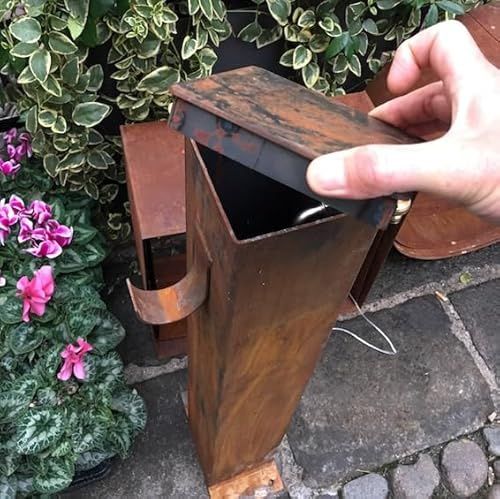 Fontana da giardino in acciaio corten (Senza base)