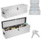 LARS360 Aluminiumbox Alu Box Truckbox 800x220x225 mm, Abschließbare Aluminium Transportbox Anhänger für Werkzeuge, Deichselbox mit Deckel, robuste Alukiste für den mobilen Einsatz (Silber)