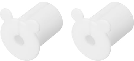 QUARKZMAN 2 Piezas de Pasacables de Pared de 3/4 de Pulgada con 7 mm, Silicona Negra 7