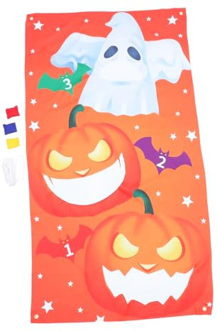 Vaguelly 1satz Kids Sandbag Toss Game Banner Für Halloween Dekorative Flagge Für Outdoor-Spiele Interaktive Aktivitäten Für Junge Mädchen Und Eltern Installieren Für Festlichkeiten