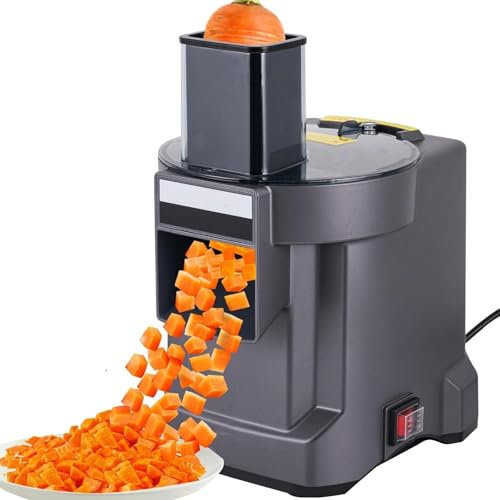 3 in 1 Commercial Vegetable Chopper | Multifunctional Dicer Slicer Shredder for Onion Potato Cabbage Veggies & Fruits with Interchangeable Blades