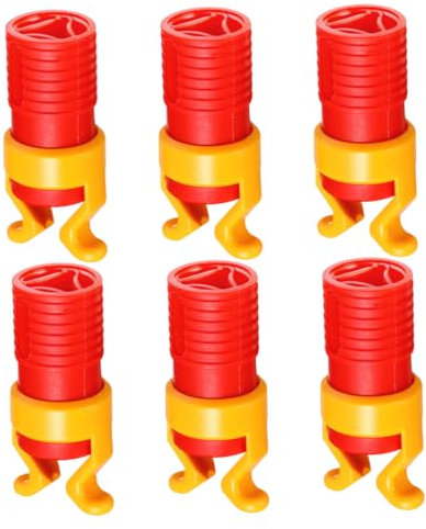Sewroro 6pcs Universal Screw Gripper Holder Clamp Set Abs Plastic Drill Bit Sleeve Attachment Wood Fixing Tool for Woodworking and Hand Drill Use