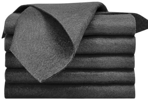 Chiffon De Nettoyage Sans Peluches Chiffons Réutilisables En Microfibre | 5 Serviettes de Nettoyage pour Vitres en Verre Pour La Cuisine La Salle De Bain Les Fenêtres Et Les