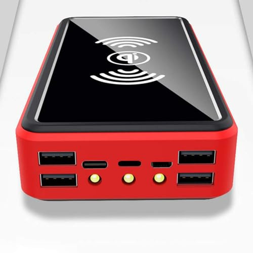 Batterie Externe Portable 100 000 mAh, Chargeur Solaire sans Fil, avec indicateur d'état LED, Grande capacité