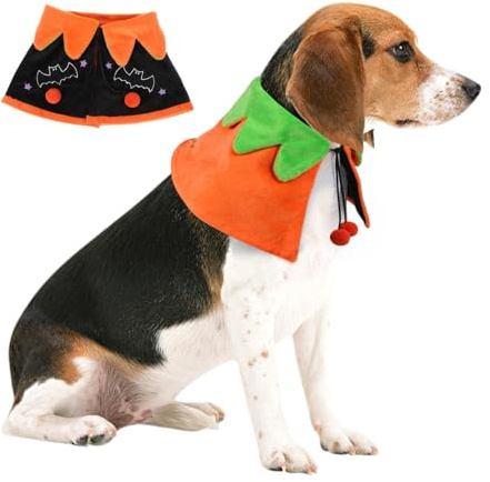 DIKACA Halloween Hundkappa Varm Pet Cloak Cosplay Mantel För Husdjur Festival Festkläder