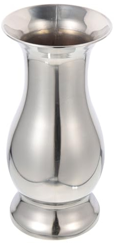 BESPORTBLE Edelstahl Blumenvase Tischvase Aus Metall Moderne Vase Für Blumenarrangements Dekorative Vase Für Zuhause Und Garten