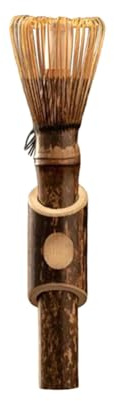 Uxsjakjsd Fouet à Matcha à Long Manche, Outil Pinceau pour Poudre de Matcha, Accessoire pour la Cérémonie du Matcha, Fouet en Bambou Fait Main de Style Japonais B