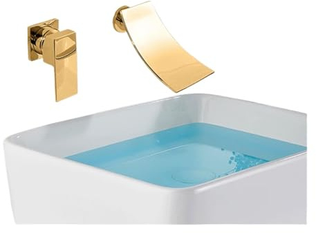 Wall-Mounted Waterfall Sink Faucet – Stylish Bathroom Mixer Tap for Washbasin & Shower – Modern Design, Easy Installation, Color10