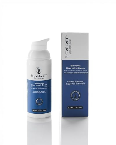 Bio Velvet Deer Antler Extract, Dead Sea Minerals Soothing Cream for irritated & Dry skin, Burns, Cuts & Bruises for Adults & Kids Gentle Moisturising Care for Sensitive skin - dermatologically tested