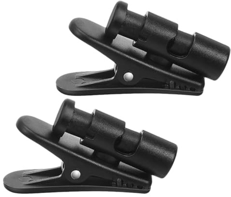VILLFUL Earphone Wire Holder 360° Rotatable Adjustable Plastic Clamp 2Pcs for Running and Outdoor Sports Use Large Size Cable Organizer
